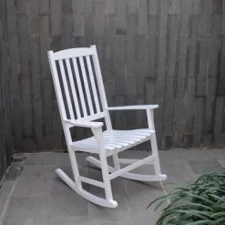 Cambridge Casual Alston Mahogany Outdoor Patio Rocking Chair