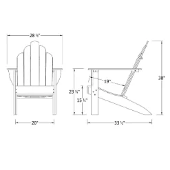 Cambridge Casual Sherwood Teak Outdoor Patio Adirondack Chair -Outdoor Comfort Deals Store GUEST 2662c062 1cd7 425f 87ce fbca03e197a7