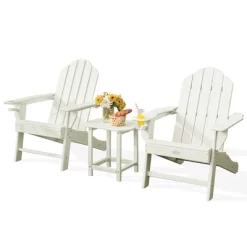 Costway 3PCS Patio Adirondack Chair & Side Table Set Weather Resistant W/ Cup Holder 9 Costway 3PCS Patio Adirondack Chair & Side Table Set Weather Resistant W/ Cup Holder -Outdoor Comfort Deals Store GUEST 267378c4 96b0 4a11 9f62 df49a73e0743