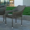Emma And Oliver All-Weather Indoor/Outdoor Stacking Patio Dining Chair With Steel Frame And Weather Resistant PE Rattan