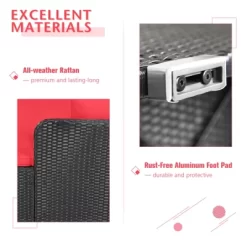 Tangkula Patio Rattan Daybed With 4 Pillows Cushioned Sofa For Outdoor -Outdoor Comfort Deals Store GUEST 2804119a 38b1 4cbc 97bc c197ee1a4546