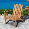 Costway 2PCS Patio Acacia Wood Adirondack Chair Lounge Armchair Durable Outdoor Garden