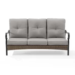 Dahlia Outdoor Steel Sofa Taupe/Matte Black - Crosley -Outdoor Comfort Deals Store GUEST 2bacda56 29c5 4a97 90e0 21695aa97058
