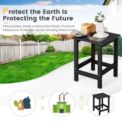 Costway 14'' Patio Adirondack Side End Table HDPE Square Weather Resistant Garden Black/Brown/Grey/White 16 Costway 14'' Patio Adirondack Side End Table HDPE Square Weather Resistant Garden Black/Brown/Grey/White -Outdoor Comfort Deals Store GUEST 2c86b957 b9bc 499f b679 ac39d182c4fb