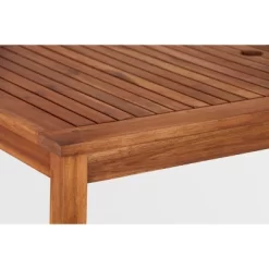 3pc Acacia Wood X Design Outdoor Patio Dining Set - Brown - Saracina Home -Outdoor Comfort Deals Store GUEST 2d66741d 1fcd 472a 8f0a ed5a499b3dc1