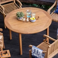 Mosko 5pc Solid Teak Outdoor Dining Set - Cambridge Casual