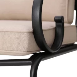 7pc Outdoor Dining Set With 6 Chairs With Seat & Back Cushions & Metal Rectangle Table With Umbrella Hole - Captiva Designs -Outdoor Comfort Deals Store GUEST 2e22cf9a 4a6f 41a1 af9f 3f7f5648180e