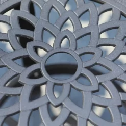 Outdoor Cast Aluminum Round Table With 1.97" Umbrella Hole - Brown - Captiva Designs -Outdoor Comfort Deals Store GUEST 2e45ca44 f050 47d9 9975 abcefb2b0aad