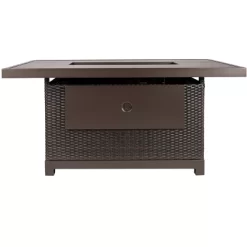 Kinger Home Novi 5-Piece Rattan Wicker Propane Fire Pit Set With An Aluminum Frame -Outdoor Comfort Deals Store GUEST 2f26c8c7 b0f6 4d96 bc73 4e9a7006d254