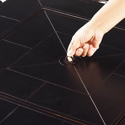 Oakland Living 5pc Deep Seating Swivel Aluminum Outdoor Patio Fire Pit Dining Set Copper 6 Oakland Living 5pc Deep Seating Swivel Aluminum Outdoor Patio Fire Pit Dining Set Copper - Image 6