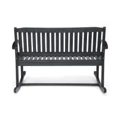 Regatta Acacia Patio Rocking Loveseat - Dark Gray - Christopher Knight Home -Outdoor Comfort Deals Store GUEST 3124be8c 4bca 4189 aa09 734c8ccdc233