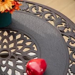 Captiva Designs 3pc Cast Aluminum Outdoor Patio Dining Set With Bar Stools Brown -Outdoor Comfort Deals Store GUEST 31cdcc2a 61da 42b0 a4a4 b413e02c6bea