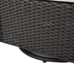 Avondale 3pc All-Weather Wicker Patio Chair Set W/ Fire Pit - Dark Brown - Christopher Knight Home -Outdoor Comfort Deals Store GUEST 33274206 5225 4672 8fb6 01326e58e707