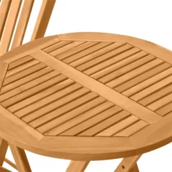 Outsunny Bistro Table And Chairs Set Of 2, Acacia Wood Patio Table, Wooden Folding Chairs, Varnished, 3 Piece Outdoor Furniture Set, Slatted, Teak -Outdoor Comfort Deals Store GUEST 333c804b c000 4ee3 9add e1600ff1e406