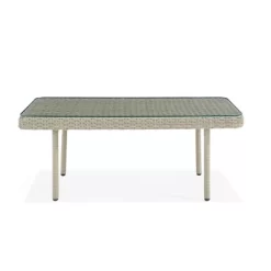 All-Weather Wicker Windham Outdoor Coffeee Table With Glass Top Gray - Alaterre Furniture -Outdoor Comfort Deals Store GUEST 35d11ff0 ccb3 4445 82f7 0c8f727b38ff
