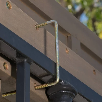 Caribbean 3pc Acacia Wood Patio Bar Set - Gray - Christopher Knight Home 2 Caribbean 3pc Acacia Wood Patio Bar Set - Gray - Christopher Knight Home - Image 2