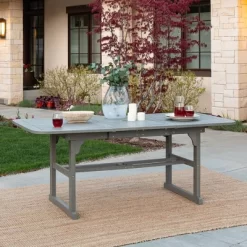 Ravenscroft Modern Boho Acacia Wood Slat Top Rectangle Extendable Outdoor Table - Saracina Home -Outdoor Comfort Deals Store GUEST 372ffbdb c82c 4861 ab10 0880cfd80c91