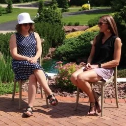 Sunnydaze Decor Sunnydaze Crossback Design Plastic All-Weather Commercial-Grade Bellemead Indoor/Outdoor Patio Dining Chair, Tan, 2pk -Outdoor Comfort Deals Store GUEST 38f834b9 7737 4594 8cd3 0458e30370ce