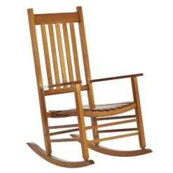 Outsunny Wooden Rocking Chair Indoor / Outdoor Rocker With High Back For Patio, Porch -Outdoor Comfort Deals Store GUEST 3b0d760f 945e 4396 9d29 b71da871d31e