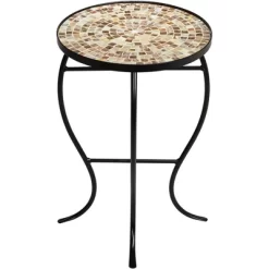 Teal Island Designs Modern Black Round Outdoor Accent Side Tables 14" Wide Set Of 2 Natural Mosaic Tabletop For Front Porch Patio Home House 9 Teal Island Designs Modern Black Round Outdoor Accent Side Tables 14" Wide Set Of 2 Natural Mosaic Tabletop For Front Porch Patio Home House -Outdoor Comfort Deals Store GUEST 3d8b7eda 56b4 4d51 980e 7f3d8e1bfbe6