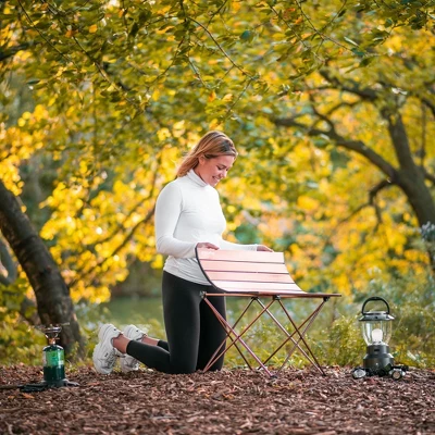 Alpcour Compact Folding Camping Table - Lightweight Aluminum Portable Side Table 4 Alpcour Compact Folding Camping Table - Lightweight Aluminum Portable Side Table - Image 4