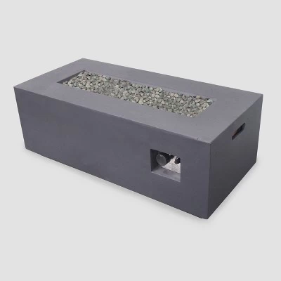 Kalo 5pc Wicker Chat Set With Fire Table - Gray/Light Gray/Dark Gray - Christopher Knight Home 5 Kalo 5pc Wicker Chat Set With Fire Table - Gray/Light Gray/Dark Gray - Christopher Knight Home - Image 5