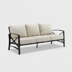 Kaplan Outdoor Metal Sofa Oil Rubbed Bronze With Cushions - Crosley -Outdoor Comfort Deals Store GUEST 42a08b20 2236 412a b84a 0725e27278ee