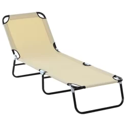 Outsunny Portable Outdoor Sun Lounger, Lightweight Folding Chaise Lounge Chair W/ 5-Position Adjustable Backrest For Beach, Poolside And Patio -Outdoor Comfort Deals Store GUEST 43c1564b f328 42c8 bd91 c3537393c255