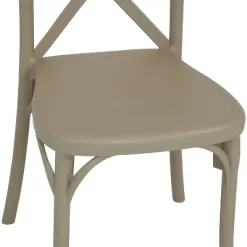 Sunnydaze Decor Sunnydaze Crossback Design Plastic All-Weather Commercial-Grade Bellemead Indoor/Outdoor Patio Dining Chair, Tan, 2pk -Outdoor Comfort Deals Store GUEST 43fafa23 b28f 4d98 84c9 a58275cbedb5
