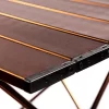 Alpcour Compact Folding Camping Table - Lightweight Aluminum Portable Side Table