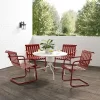 Gracie 5pc Outdoor Metal Dining Set With Table & 4 Armchairs - Crosley