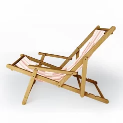 Little Arrow Design Co Cosmo Tile Terracotta Sling Chair - Pink - Deny Designs