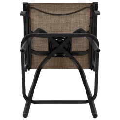 Merrick Lane Set Of 2 Brett High Back Bar Height Swivel Patio Stools With Powder Coated Metal Frames And Textilene Upholstery -Outdoor Comfort Deals Store GUEST 4821e6c5 843a 4e7c b848 5337a0c61903