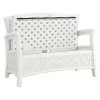 Suncast ELEMENTS Resin Patio Storage Loveseat - White