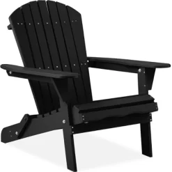 Best Choice Products Folding Adirondack Chair Outdoor, Wooden Accent Lounge Furniture W/ 350lb Capacity -Outdoor Comfort Deals Store GUEST 489ca144 209c 4053 8738 b1df57c02619
