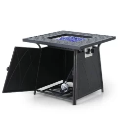 Captiva Designs 7pc Steel & Wicker Outdoor Square Fire Pit Furniture Set With Cushions -Outdoor Comfort Deals Store GUEST 498e5abb 40b9 44a1 ba04 a212f7ec4bb3