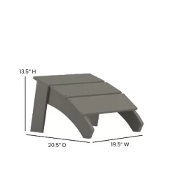 Merrick Lane Modern All-Weather Poly Resin Wood Adirondack Ottoman Foot Rest 21 Merrick Lane Modern All-Weather Poly Resin Wood Adirondack Ottoman Foot Rest -Outdoor Comfort Deals Store GUEST 4aefe85f f033 449f 94bd 82038d5bd18b
