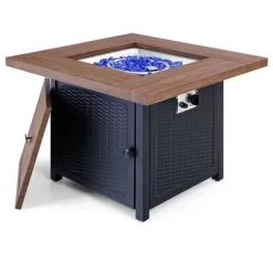 5pc Outdoor Set With Swivel Chairs & 34" Propane Fire Pit Table - Captiva Designs -Outdoor Comfort Deals Store GUEST 4dc4b8bd b5b9 477c 92da ec6101140c7a