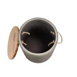 Modern Cement Accent Patio Table - Brown - Olivia & May -Outdoor Comfort Deals Store GUEST 50d8041d 736b 4718 8b90 3665811a6548