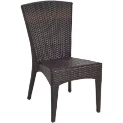 New Castle Wicker Side Chair (Set Of 2) - Black/Brown - Safavieh -Outdoor Comfort Deals Store GUEST 5127cded d100 4380 9214 fb6481700eeb