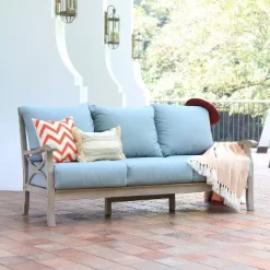 Abbington Teak Patio Sofa With Cushion - Cambridge Casual -Outdoor Comfort Deals Store GUEST 52c2e7b4 df43 4ae9 9315 69b0dd6994ee