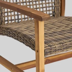 Breakwater 5pc Wood & Wicker Patio Chat Set With Fire Pit - Natural/Gray/Brown - Christopher Knight Home 9 Breakwater 5pc Wood & Wicker Patio Chat Set With Fire Pit - Natural/Gray/Brown - Christopher Knight Home -Outdoor Comfort Deals Store GUEST 5547e5b5 3d75 4c23 aa15 e24f2f9b22b9 1