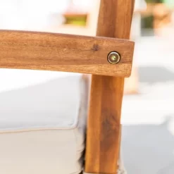 Acacia Wood X-Back Love Seat With Cushions Brown - Saracina Home -Outdoor Comfort Deals Store GUEST 55ed72cc a28a 447d 9d4f 8282777f0da0