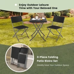 Costway 3PCS Patio Folding Rattan Bistro Set Chairs Backrest Table Garden Deck 15 Costway 3PCS Patio Folding Rattan Bistro Set Chairs Backrest Table Garden Deck -Outdoor Comfort Deals Store GUEST 56dda3ad ef29 4318 970f 2b9af3079cda