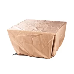 5pc Outdoor Dining Set With 42" Aluminum Square Medallion Design Fire Table & Deep Seating Swivel Rocking Chairs - Oakland Living -Outdoor Comfort Deals Store GUEST 58d753fc 13f9 430c 9470 e5d581f81cd6 2