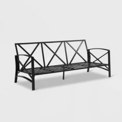 Kaplan Outdoor Metal Sofa Oil Rubbed Bronze With Cushions - Crosley -Outdoor Comfort Deals Store GUEST 597174ec 832f 4ab0 82d9 0389c61cdb5f