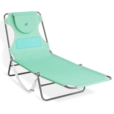 Ostrich Chaise Lounge Outdoor Lightweight Folding Adjustable Reclining Beach Chair For Tanning Pool Lake Patio Lawn Camping, Teal (3 Pack) 1 Ostrich Chaise Lounge Outdoor Lightweight Folding Adjustable Reclining Beach Chair For Tanning Pool Lake Patio Lawn Camping, Teal (3 Pack)