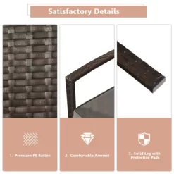 Costway 8PCS Rattan Patio Conversation Set Outdoor Furniture Set Garden W/Cushion -Outdoor Comfort Deals Store GUEST 59af352e 5478 49ed 9624 5dfc8285ee4a