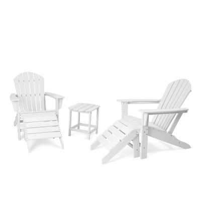 5pk Plastic Resin Adirondack Chair With Side Table & Ottoman - EDYO LIVING 15 5pk Plastic Resin Adirondack Chair With Side Table & Ottoman - EDYO LIVING - Image 15