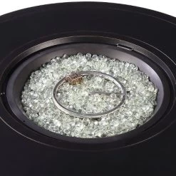 5pc Outdoor Fire Table Set With Hammered 44" Round Fire Table, 4 Deep Seating Swivel Rocking Chairs & Table Fabric Covers - Oakland Living -Outdoor Comfort Deals Store GUEST 5a4cbba4 3d33 4a63 93ec fdd162cf37a5 2